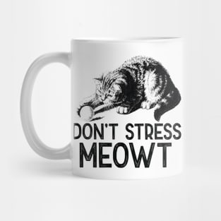 Don't Stress Meowt Funny Cat Mug